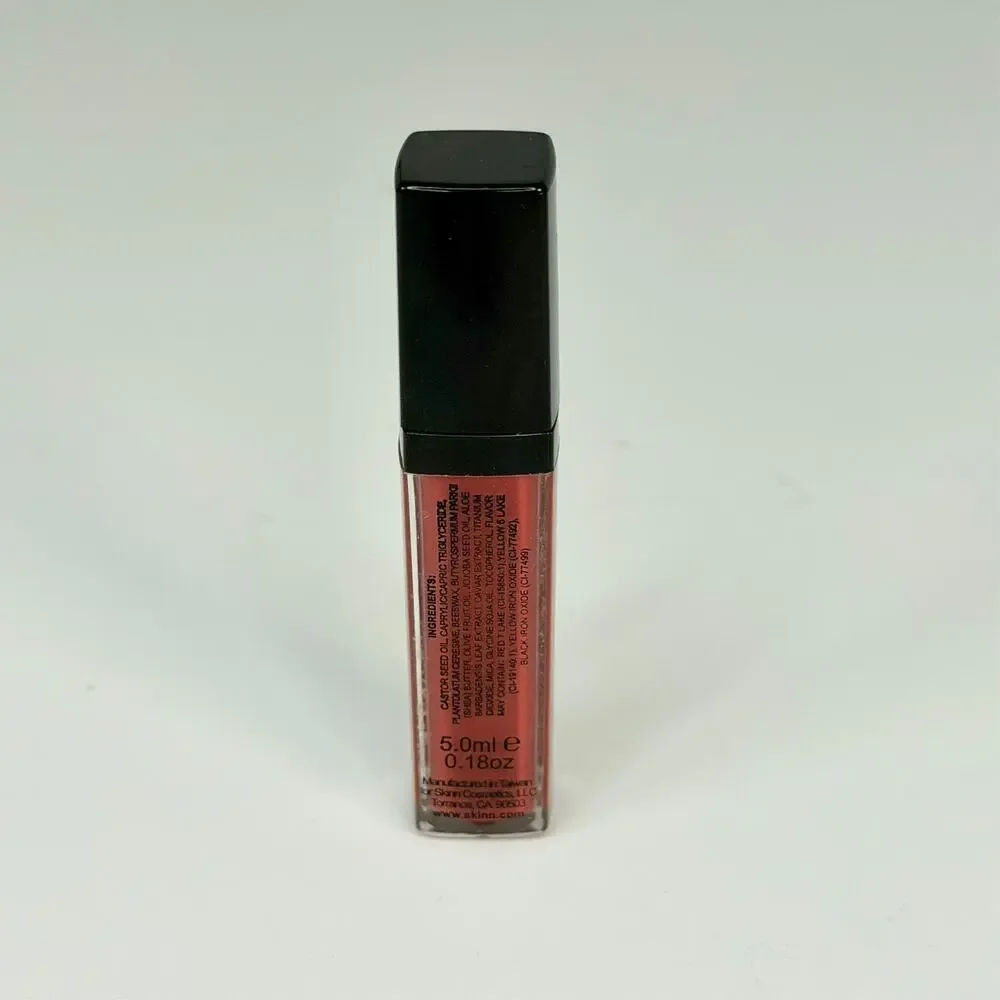 Skinn Dimitri James Caviar Lip Cream Lipstick Hybrid Ruby Red Travel .19 oz New
